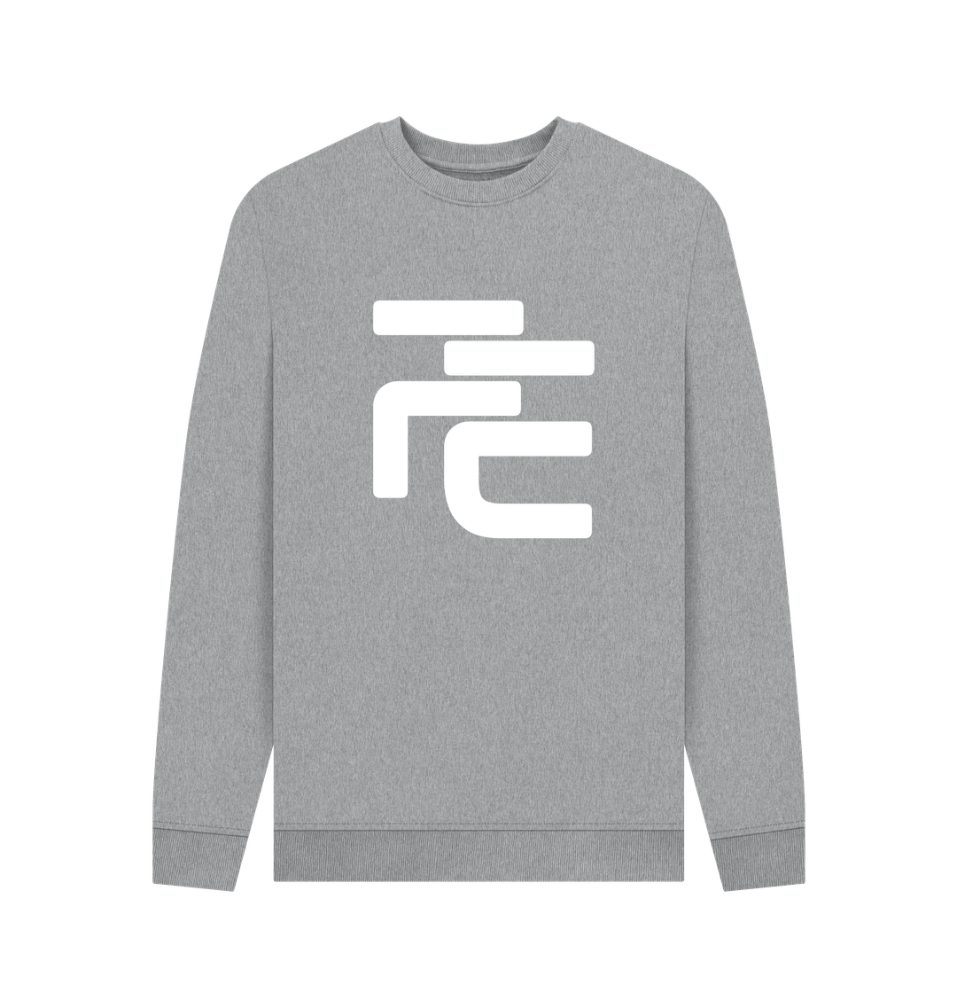 Image of Light Heather Printed Sweater